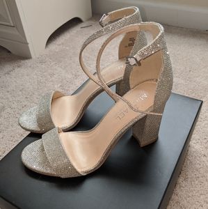 Think silver heels